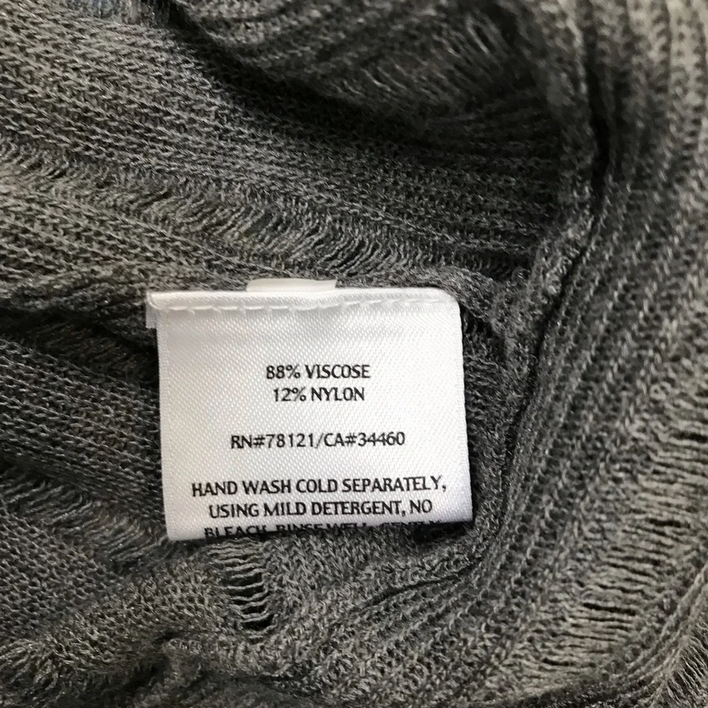 Eileen Fisher Gray Viscose Sweater - XS - Picture 5 of 5